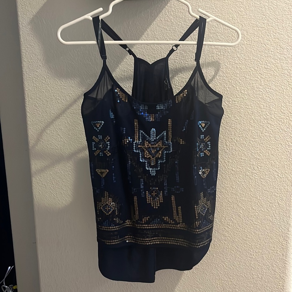 Halter sequined top